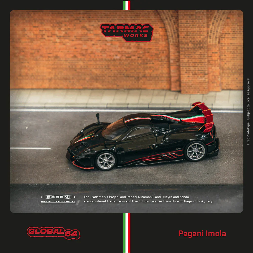 Tarmac Works - Pagani Imola Nero Oro - MiJo Exclusives - Scala 1/64 T64G-TL046-BK - Image 2