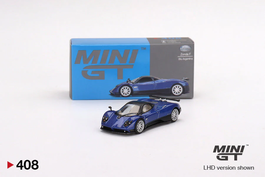 Mini GT - Pagani Zonda F Blu Argentina - Scala 1/64 MGT00408-R RHD - Image 2