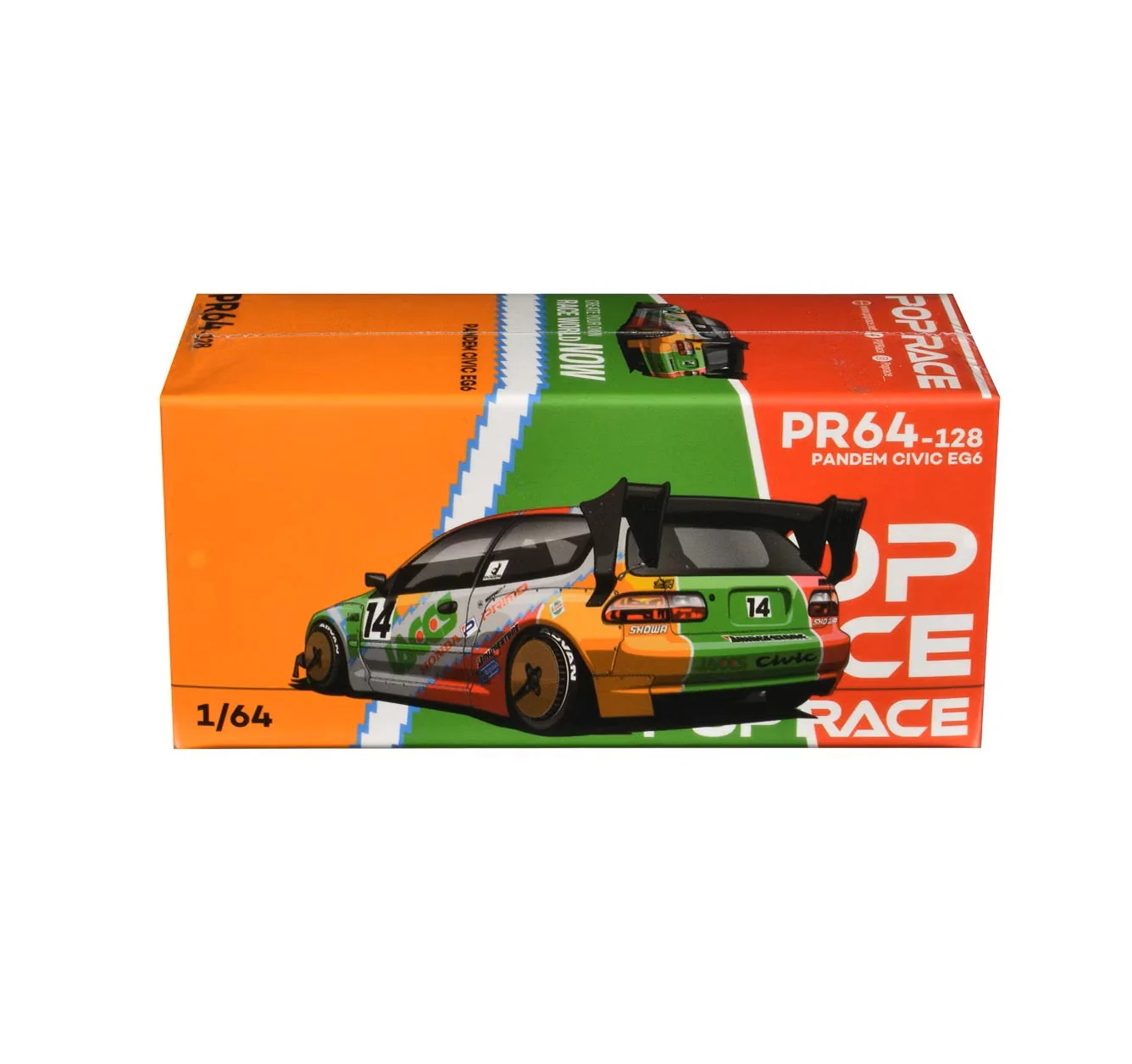 Pop Race - Pandem Civic EG6 #14 "JACCS" - Scala 1/64 PR64-128 - Image 7