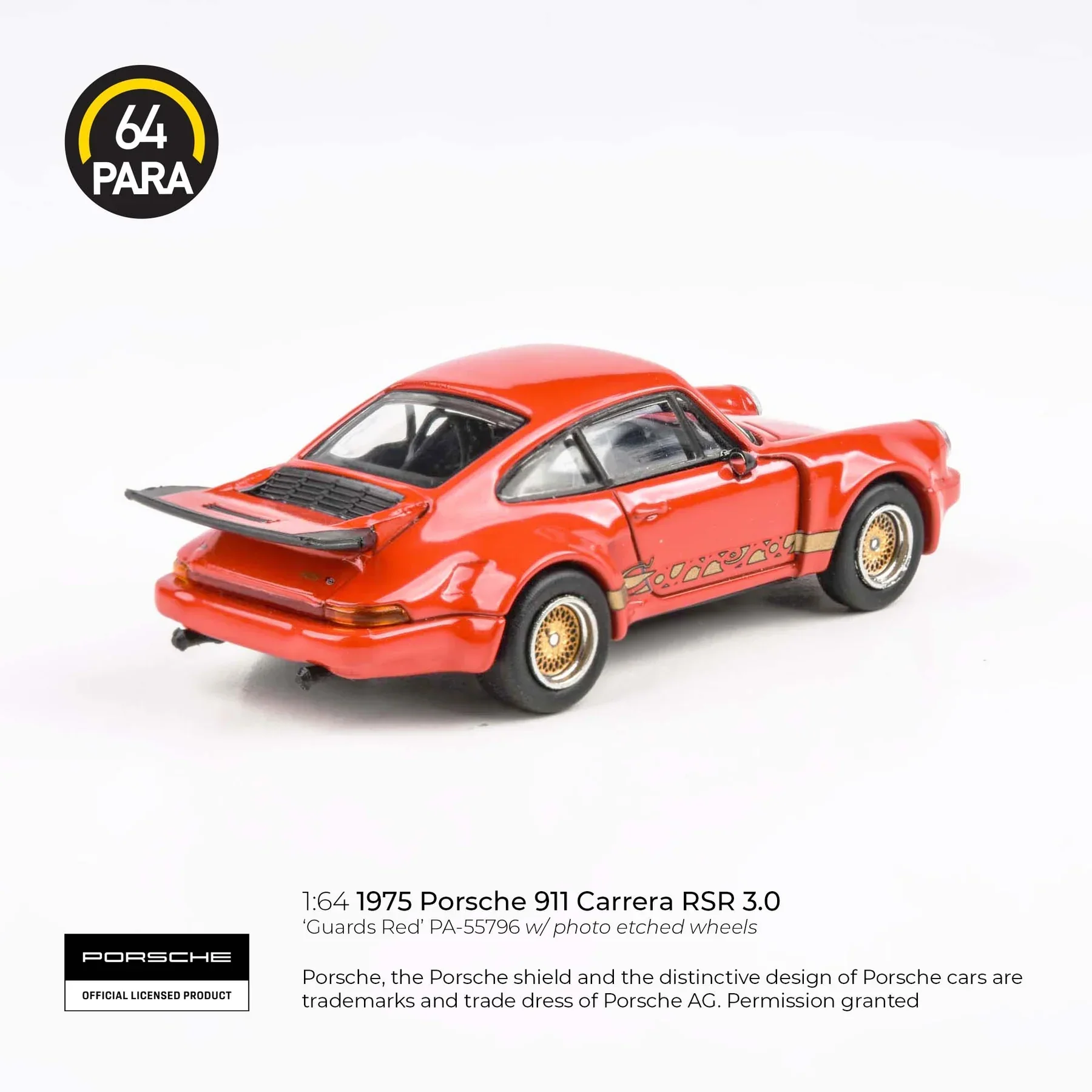 Para64 - Porsche 911 Carrera RSR 3.0 Guards Red - Scala 1/64 PA-55796 LHD - Image 4