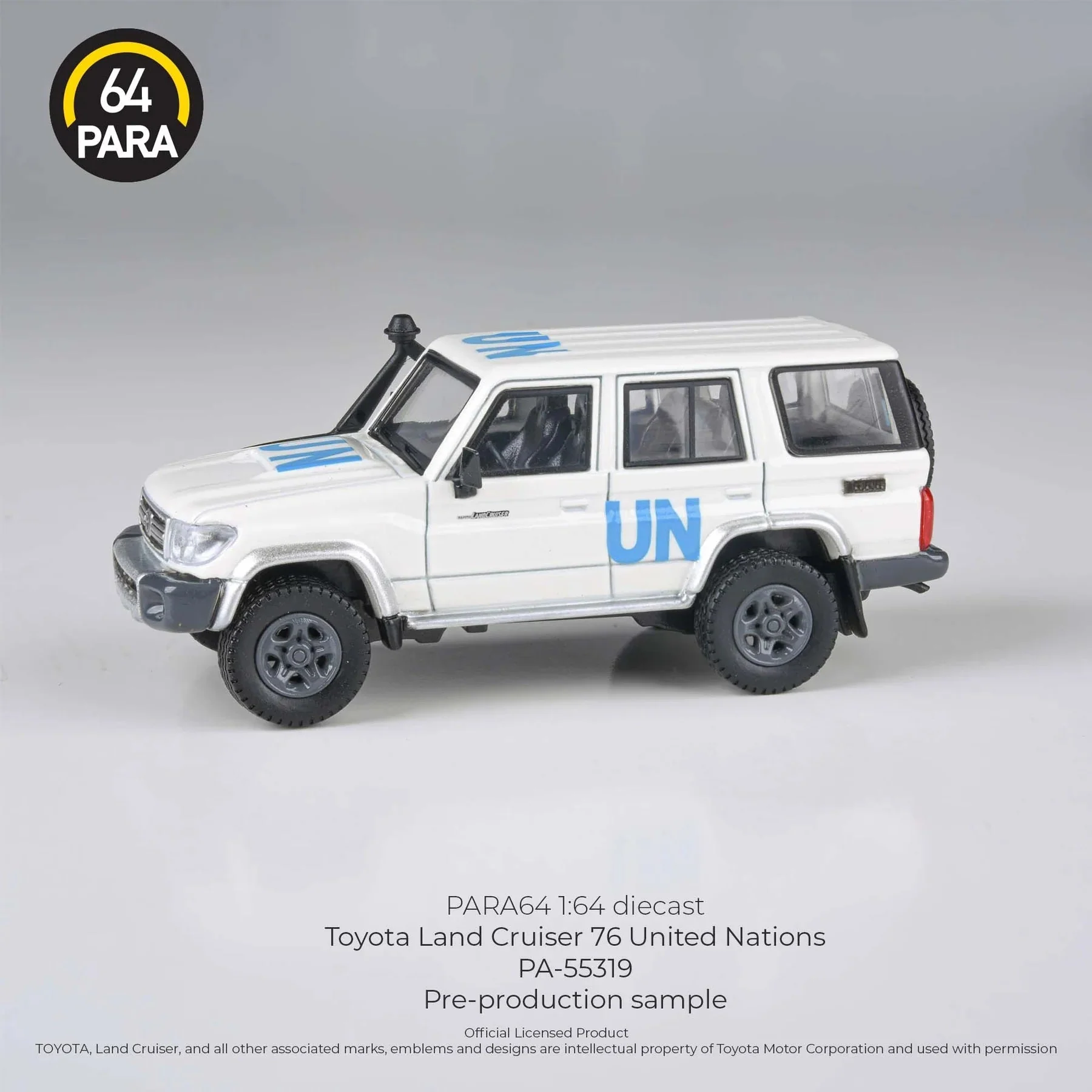 Para64 - Toyota 2014 Land Cruiser LC76 United Nations LHD - Scala 1/64