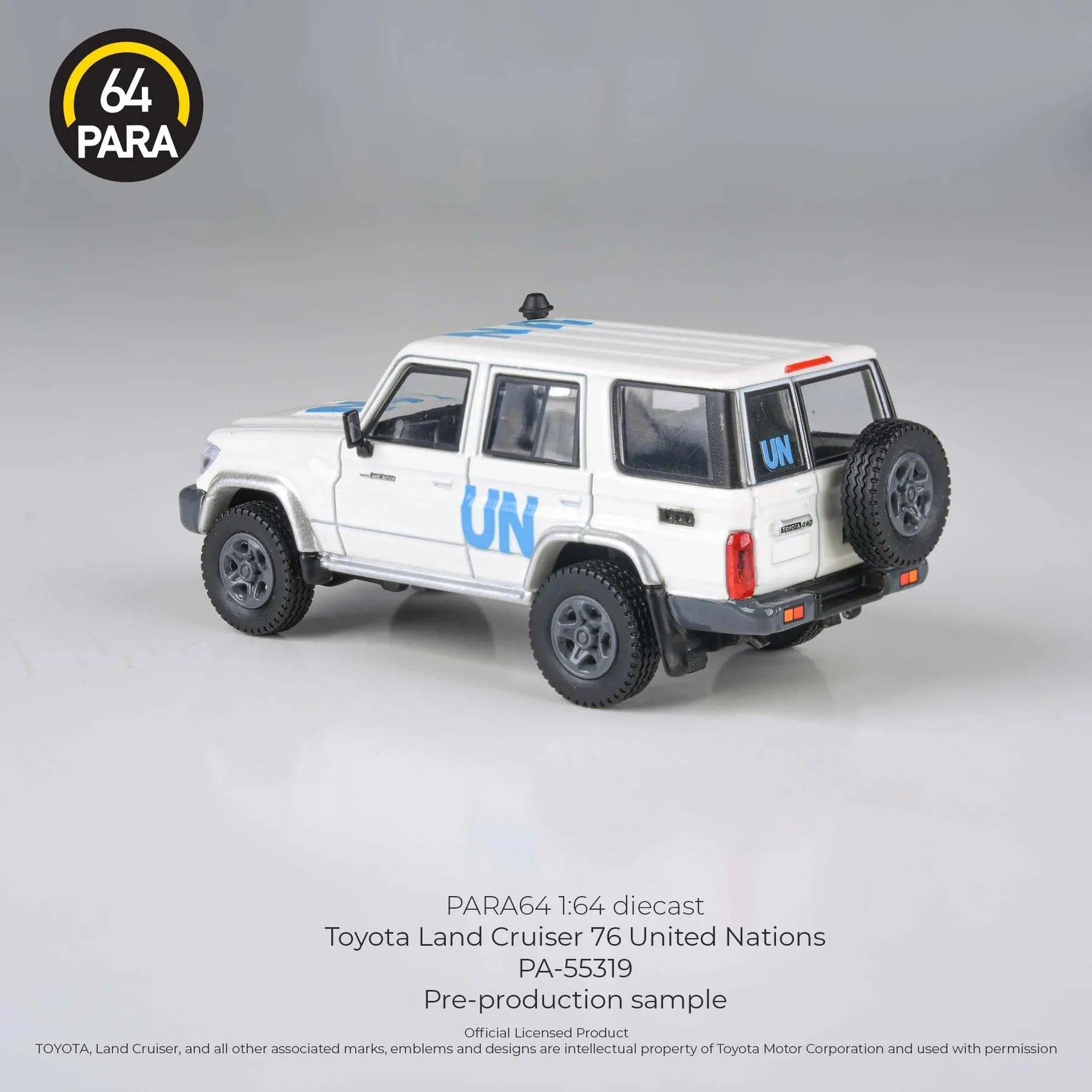 Para64 - Toyota 2014 Land Cruiser LC76 United Nations LHD - Scala 1/64 - Image 4
