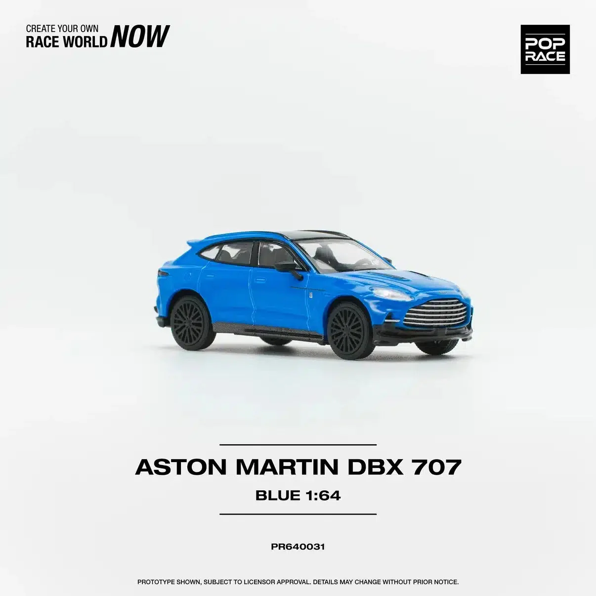 Pop Race - Aston Martin DBX 707 Blue Scala 1/64 PR64-0031