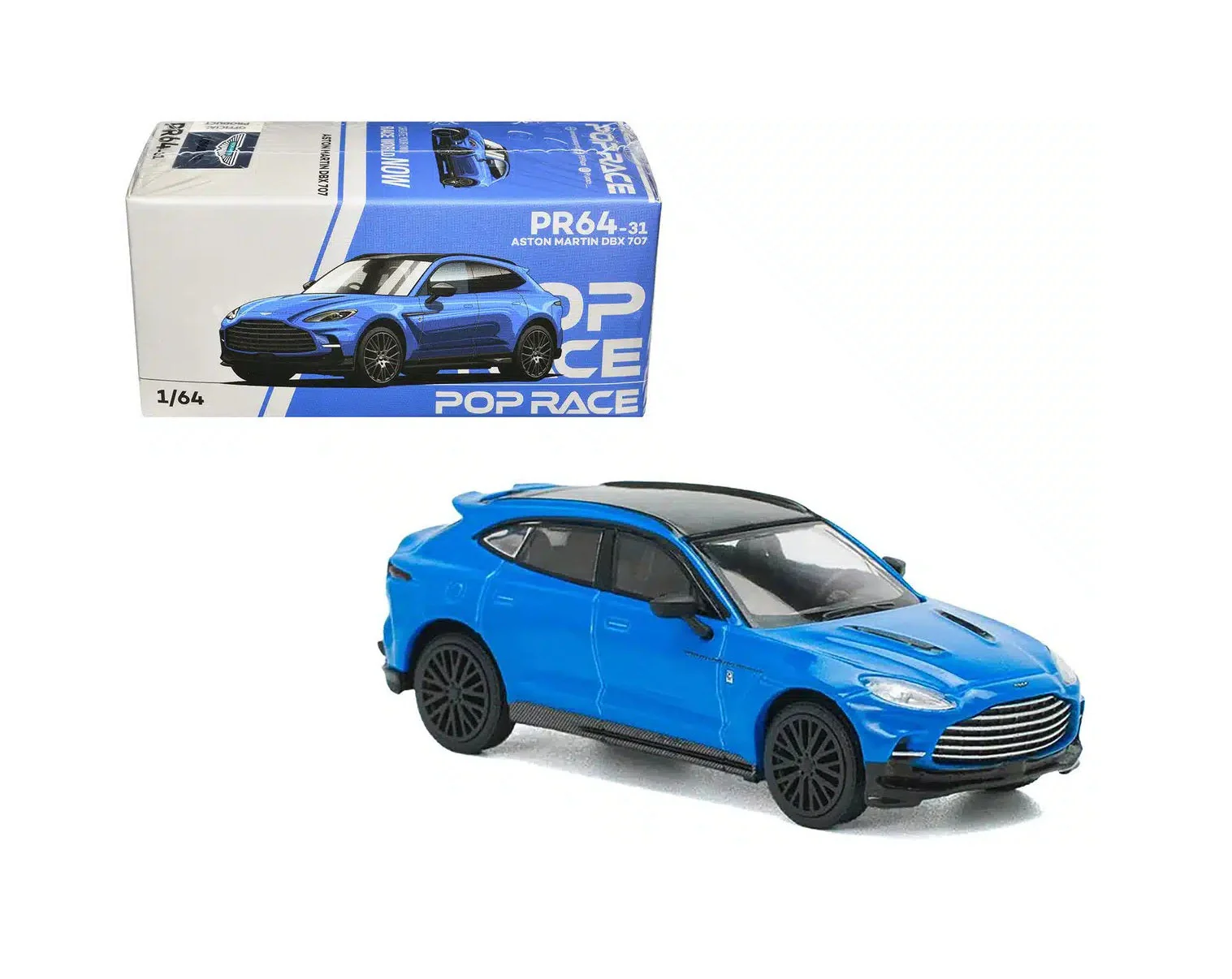 Pop Race - Aston Martin DBX 707 Blue Scala 1/64 PR64-0031 - Image 4