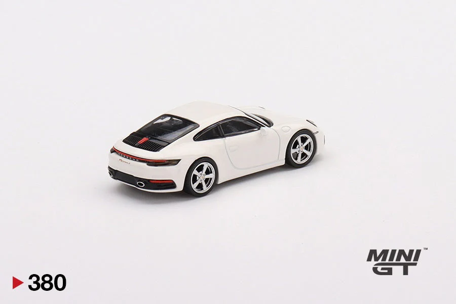 Mini GT - Porsche 911 (992) Carrera S White - Scala 1/64 MGT00380-R - Image 3