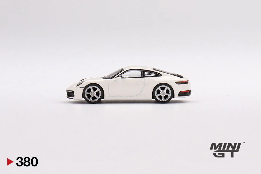 Mini GT - Porsche 911 (992) Carrera S White - Scala 1/64 MGT00380-R - Image 4