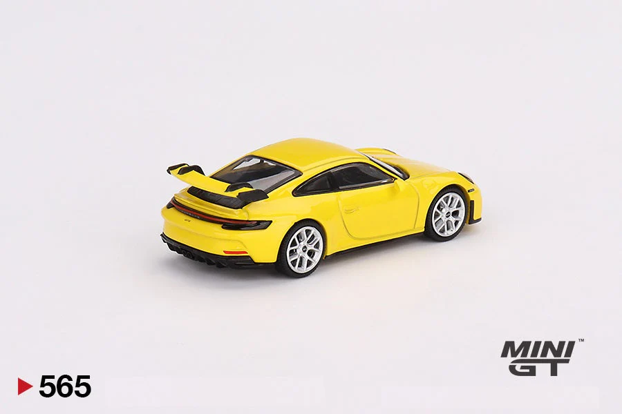 Mini GT - Porsche 911 (992) GT3 Racing Yellow - Scala 1/64 MGT00565 - Image 3