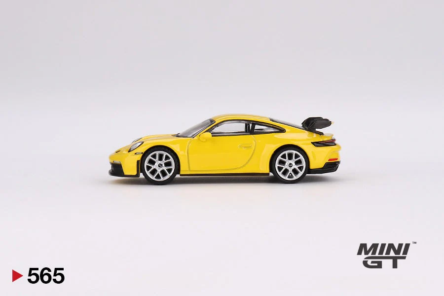 Mini GT - Porsche 911 (992) GT3 Racing Yellow - Scala 1/64 MGT00565 - Image 4