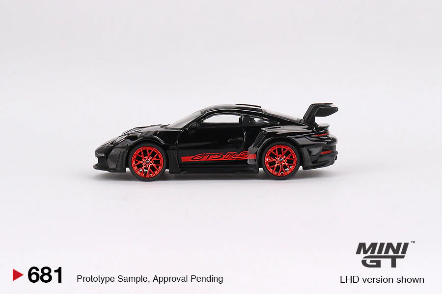 Mini GT - Porsche 911 (992) GT3 RS Black with Pyro Red - MGT00681 - Scala 1/64 - Image 4