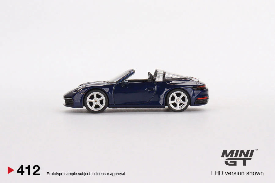 Mini GT - Porsche 911 Targa 4S Gentian Blue Metallic LHD - Scala 1/64 MGT00412 - Image 4