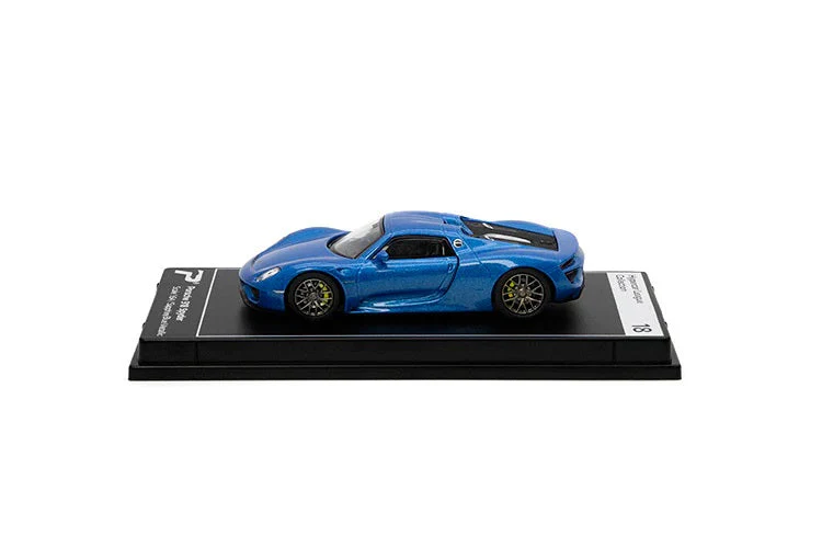 PosterCars - Porsche 918 Spyder Sapphire Blue Metallic - Scala 1/64 H18 - Image 2