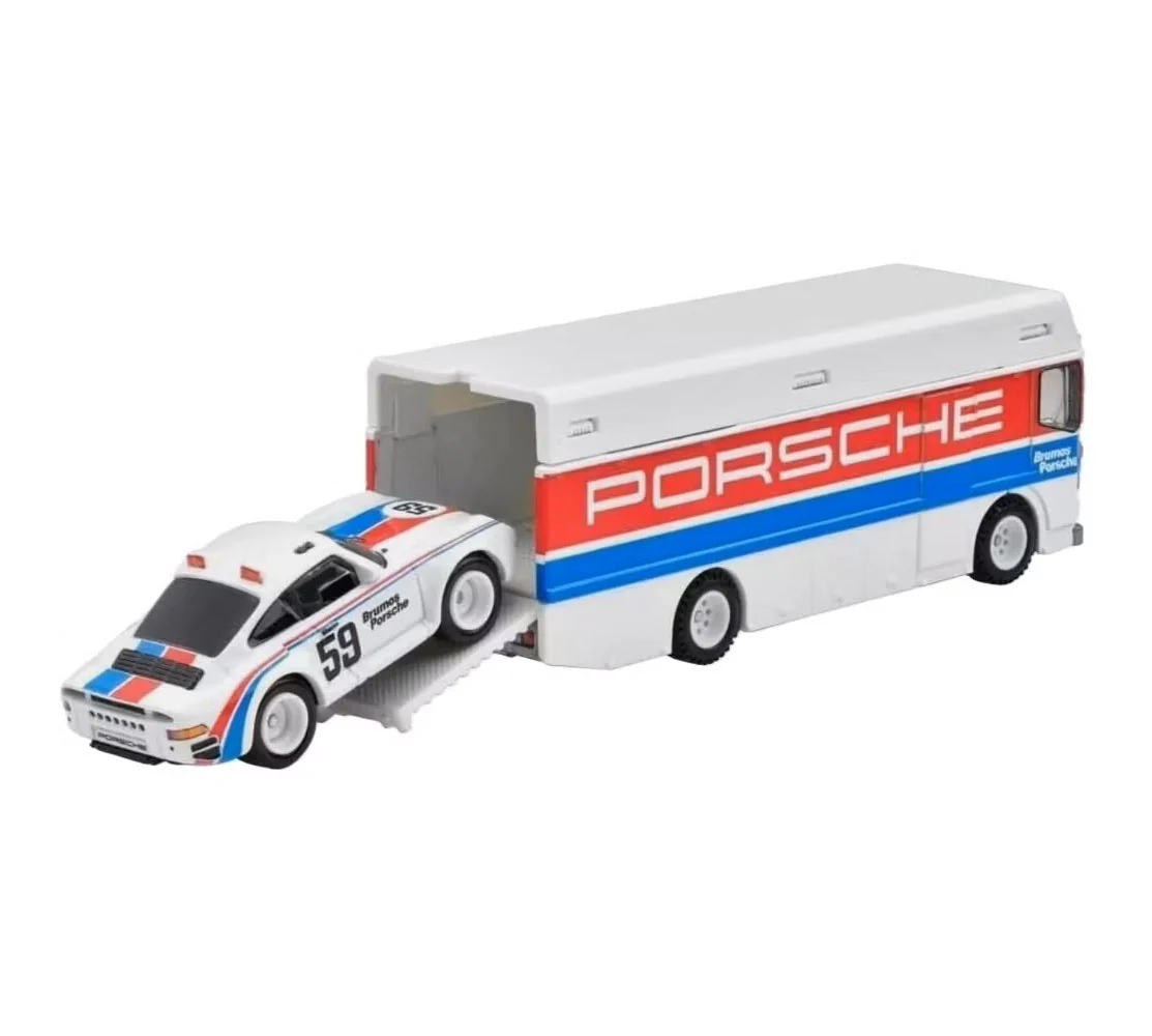 Hot Wheels Premium - Porsche 959 (1986) + Euro Hauler - Series Car Culture Team Transport - Scala 1/64 - Image 3