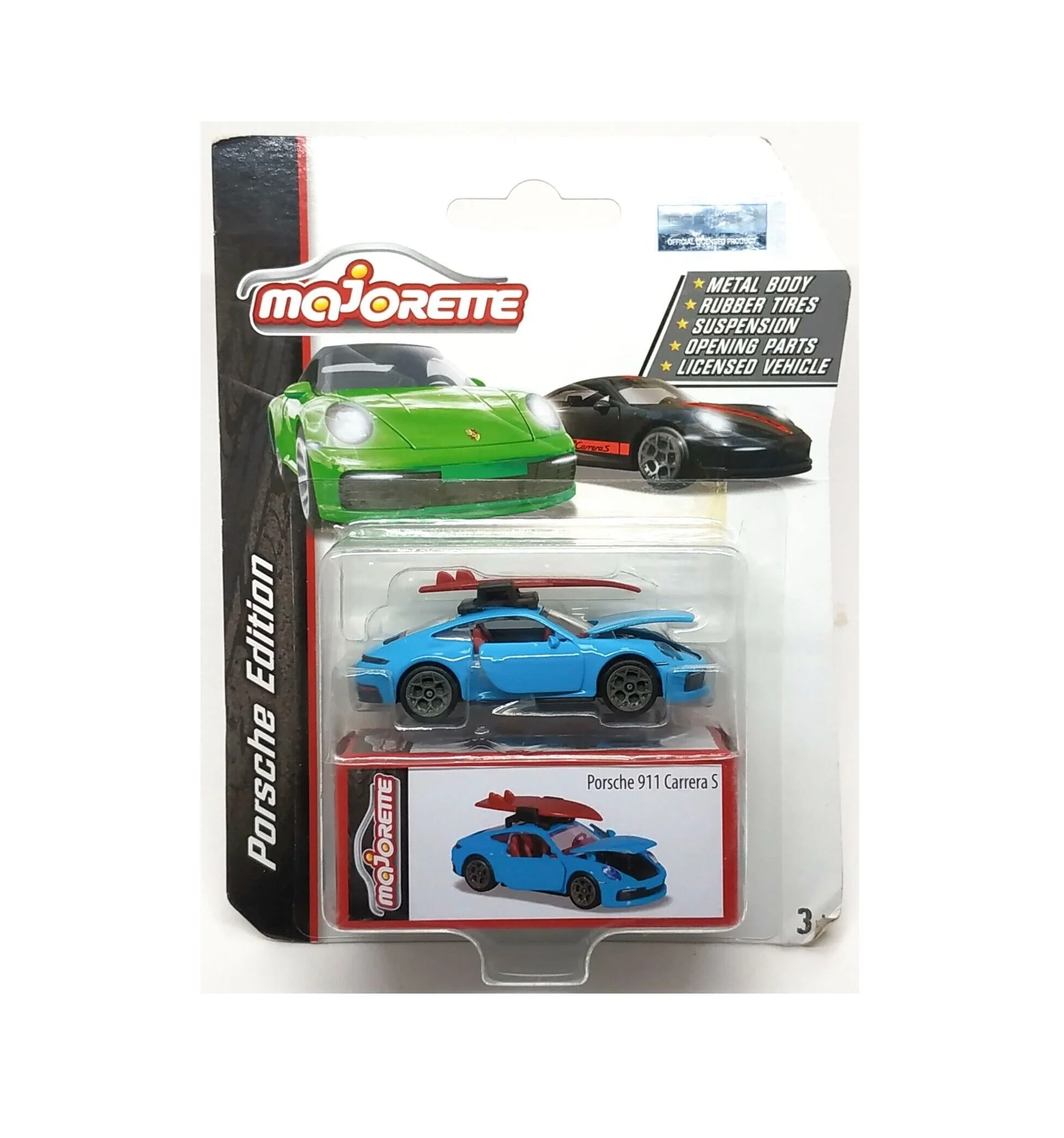 Majorette - Porsche (992) 911 Carrera S Blue - Scala 1/64