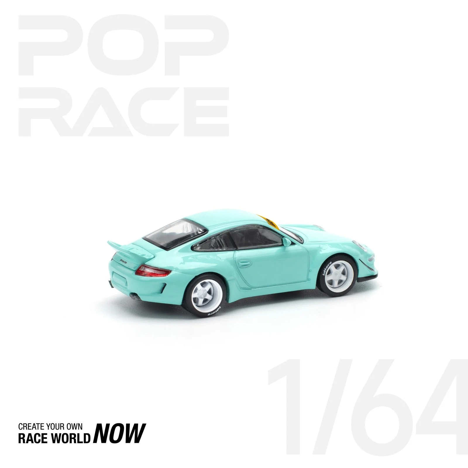 Pop Race - Porsche 997 RWB Tiffany Blue - Scala 1/64 PR64-237 - Image 4