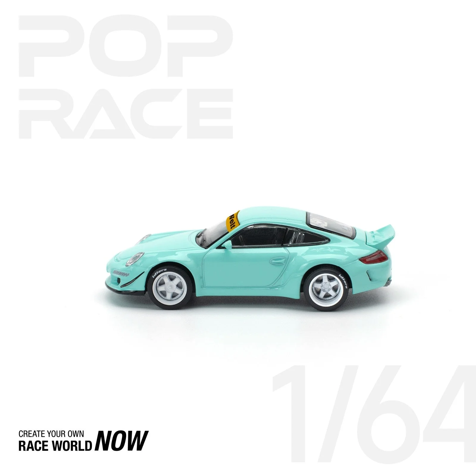 Pop Race - Porsche 997 RWB Tiffany Blue - Scala 1/64 PR64-237 - Image 6