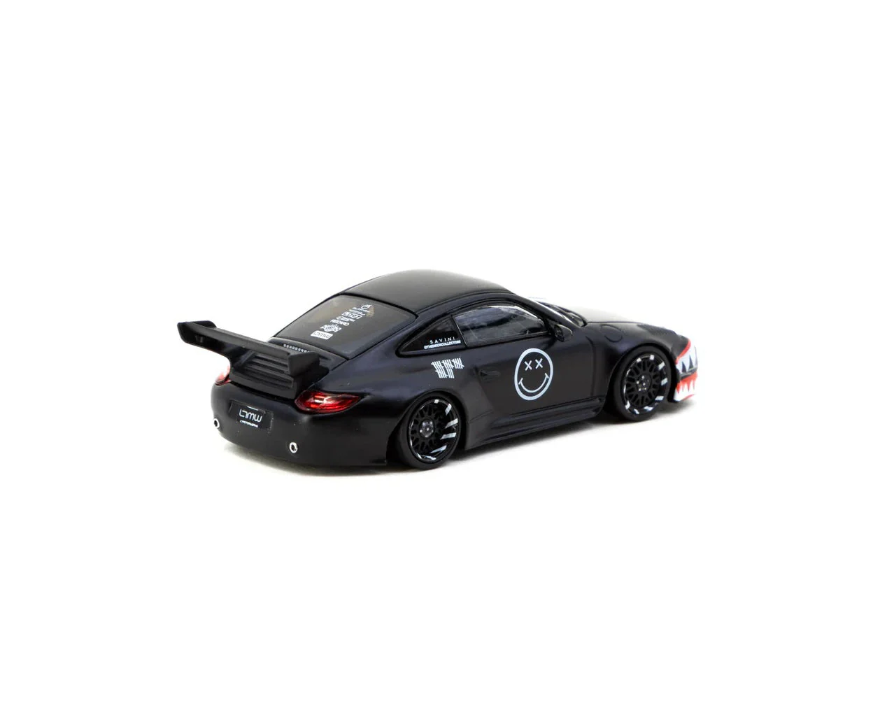 Tarmac Works - Porsche Old & New 997 Matt Black - HOBBY64 - Scala 1/64 T64-TL053-MB - Image 2