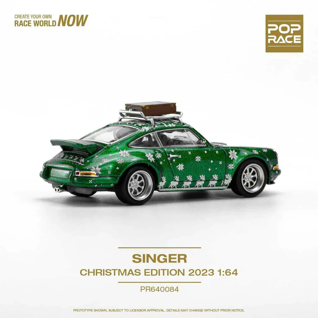 Pop Race - Porsche Singer Targa 2023 Christmas Edition Green - Scala 1/64 PR64-84 - Image 2