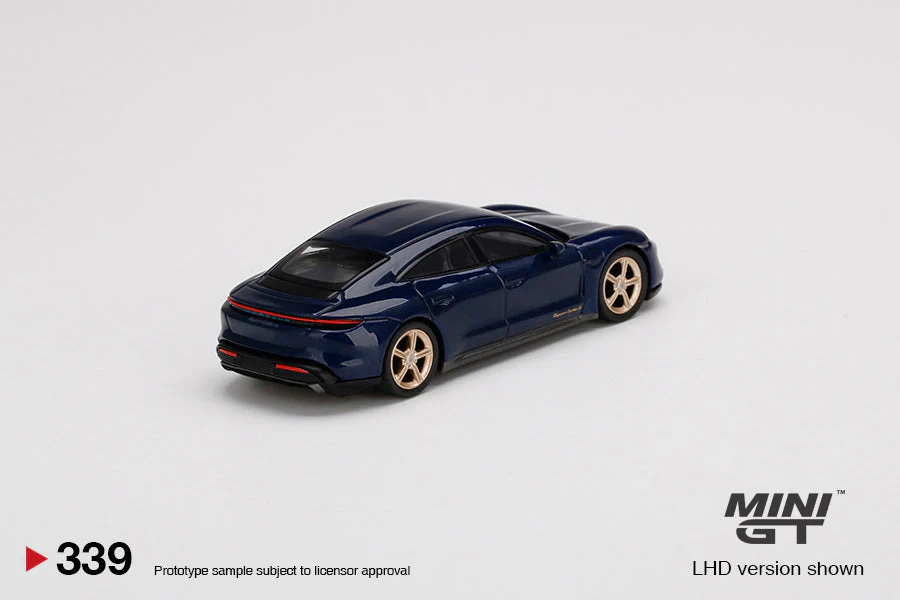 Mini GT - Porsche Taycan Turbo S Gentian Blue Metallic - Scala 1/64 MGT00339