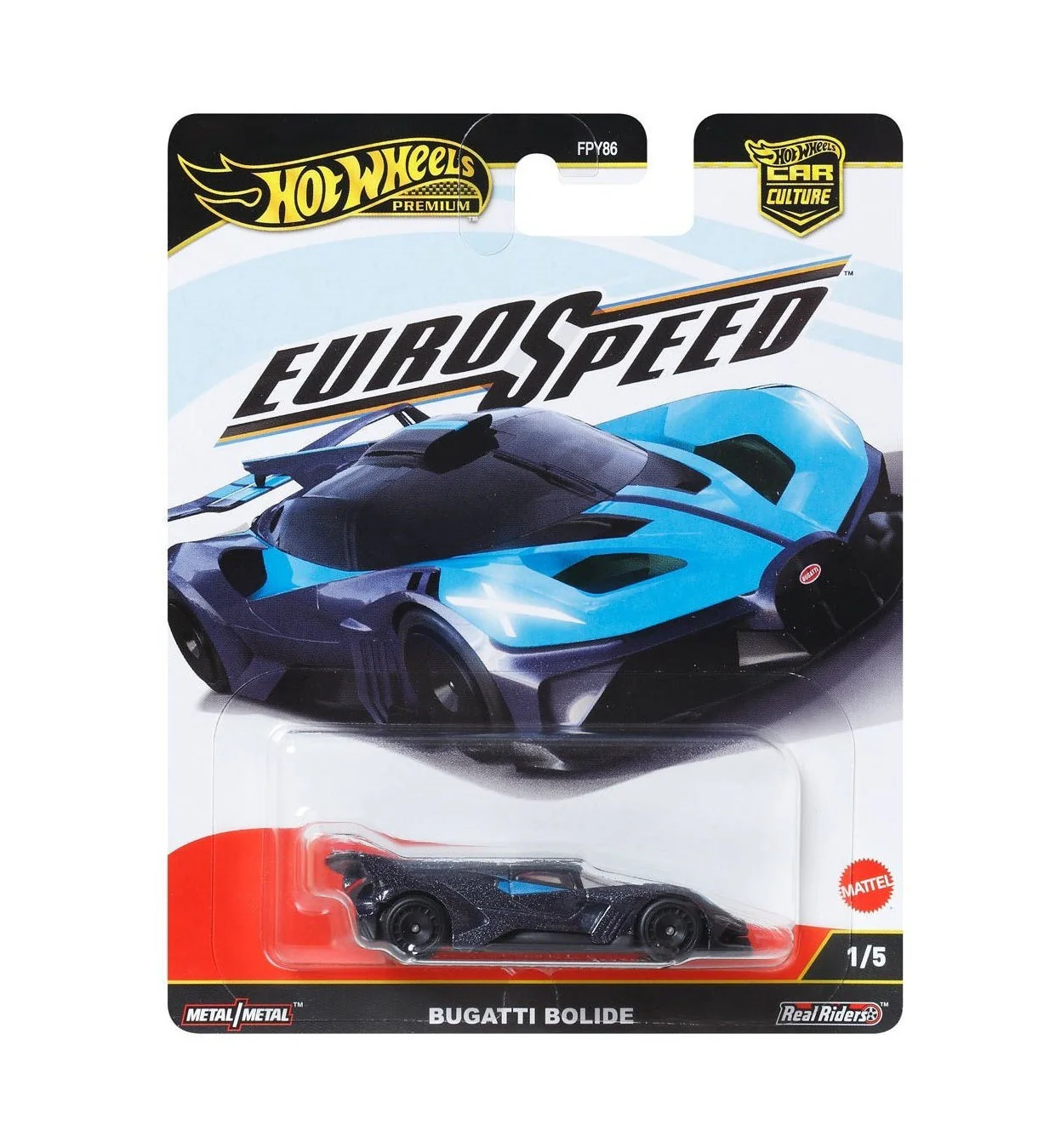 Hot Wheels Premium - Set 5 Modelli - Series Euro Speed - Car Culture - Scala 1/64 - Image 5