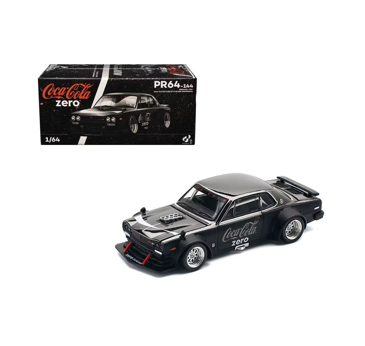 Pop Race - Pop Race - Skyline GT-R V8 Drift "Hakosuka" Coca Cola Zero - Scala 1/64 PR64-144 - Image 7