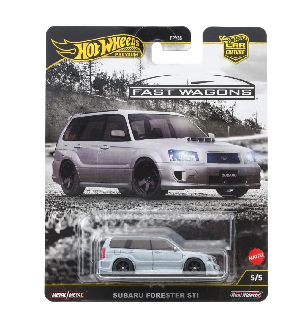 Hot Wheels Premium - Subaru Forester STI Silver Fast Wagons Series - Series Car Culture - Scala 1/64