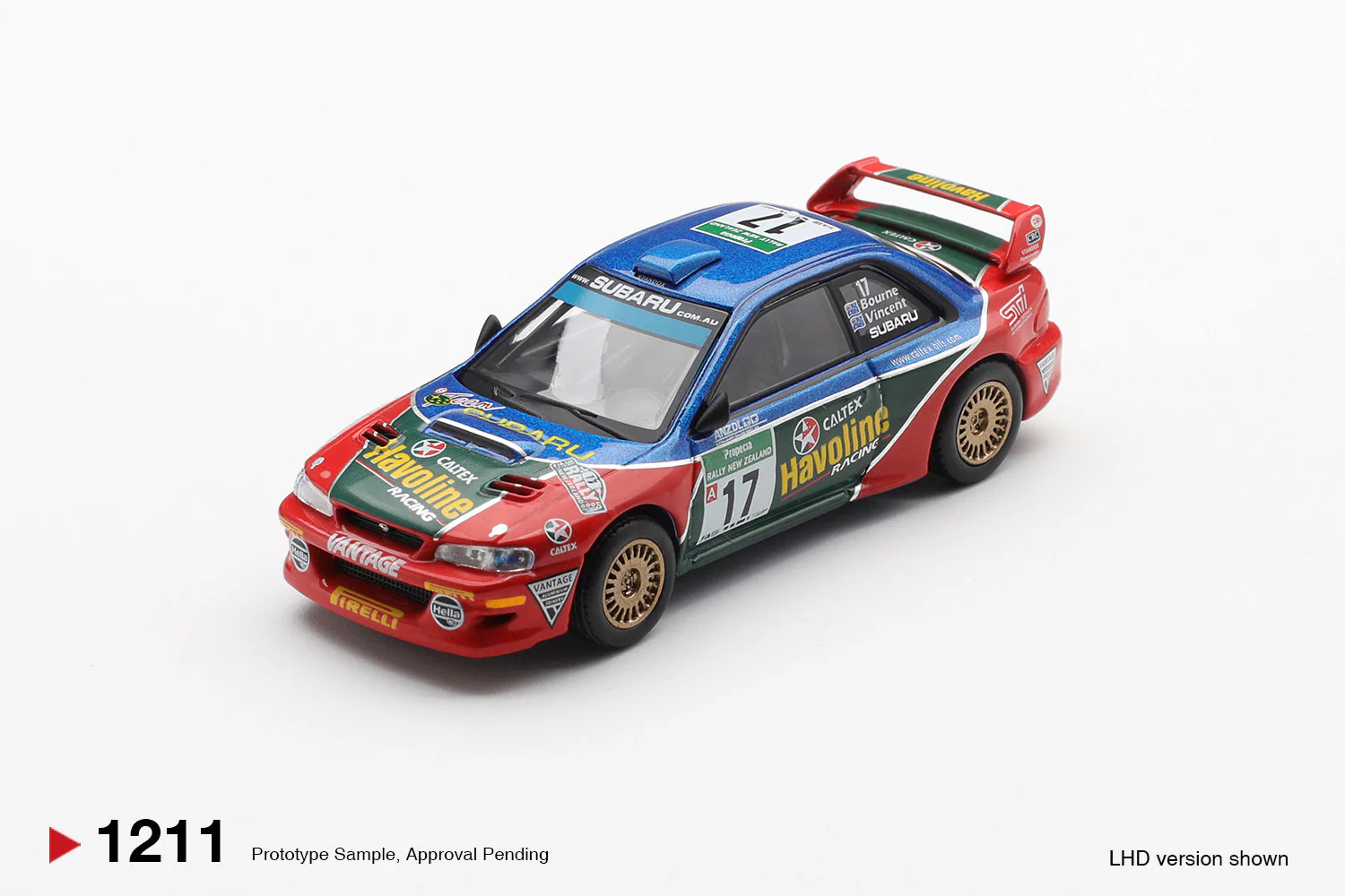 [PRE-ORDER] - Mini GT - Subaru Impreza WRC98 #17 Rally New Zealand 2000 - Scala 1/64 MGT01211-L