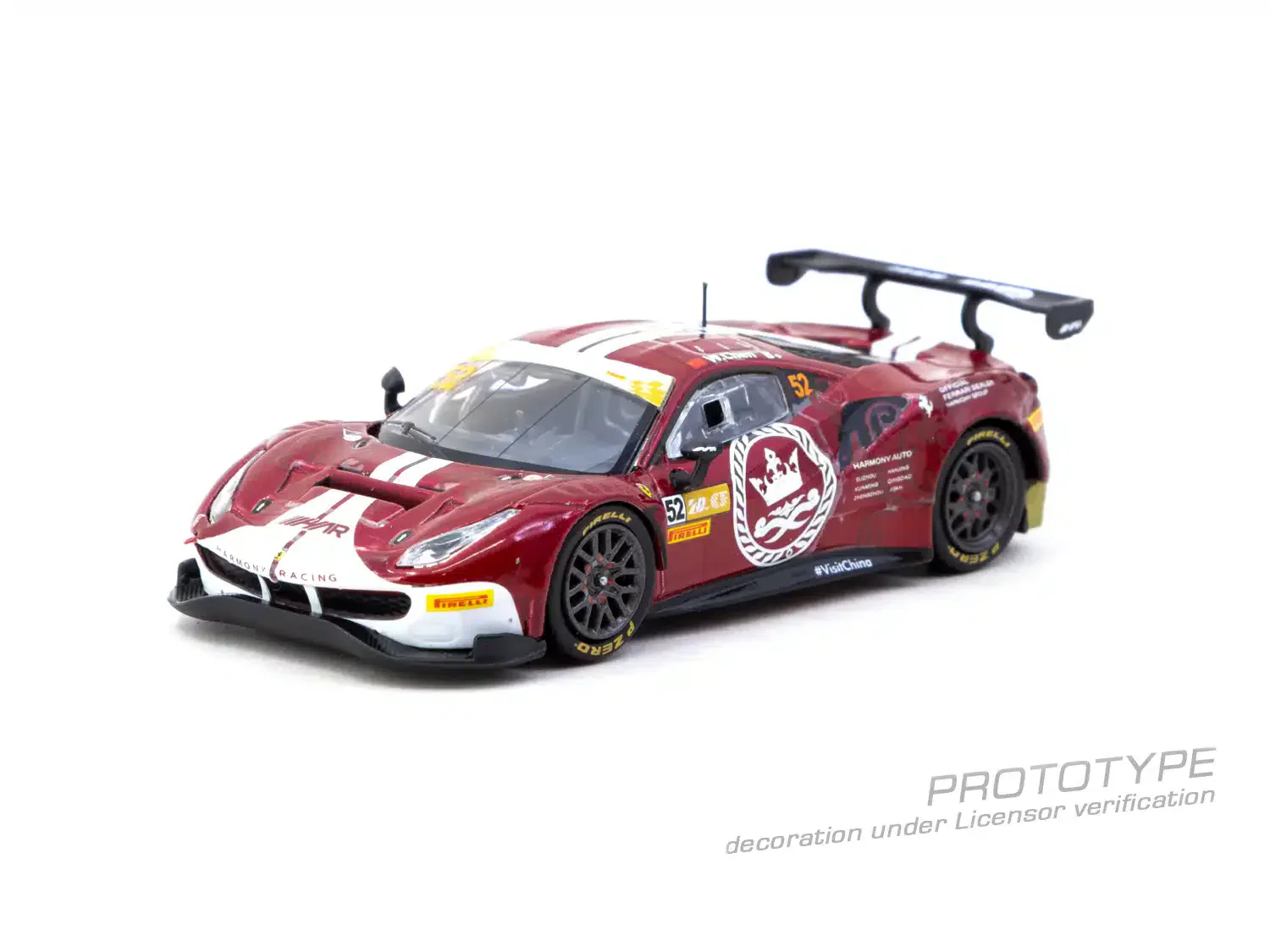 Tarmac Works - Ferrari 488 GT3 Macau GT Cup – FIA GT World Cup 2023 Harmony Racing Chen Weian - HOBBY64 - Scala 1/64 T64-072-23MGP52 - Image 2