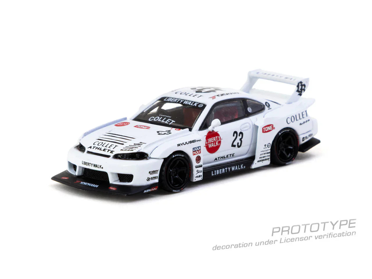[PRE-ORDER] - Tarmac Works - Nissan Silvia (S15) LB-Super Silhouette White 2025 - HOBBY64 - Scala 1/64 T64-091-DR - Image 2