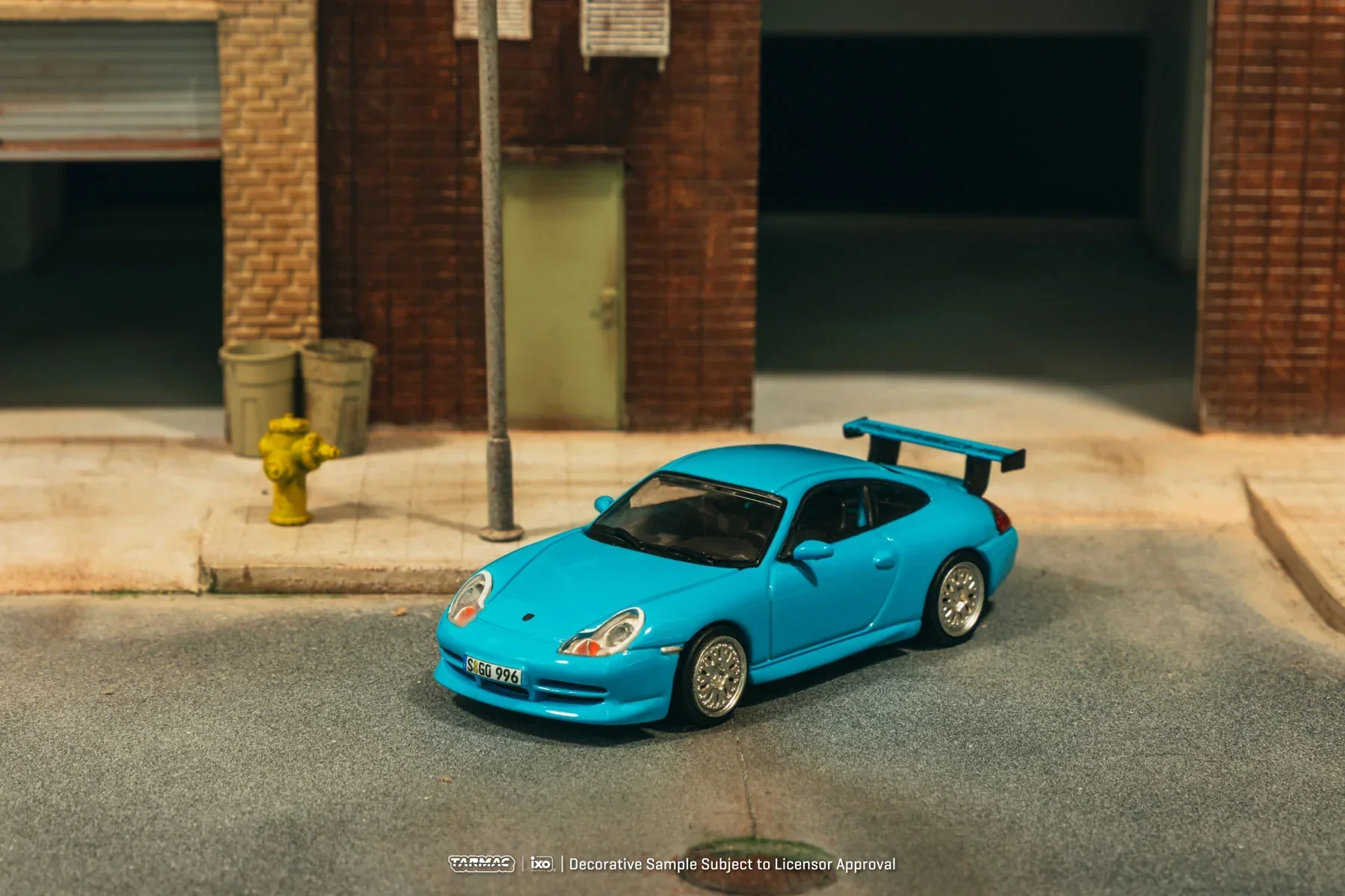 Tarmac Works - Porsche 911 Gt3 (996) Light Blue - GLOBAL64 - Scala 1/64 T64G-069-BL - Image 4