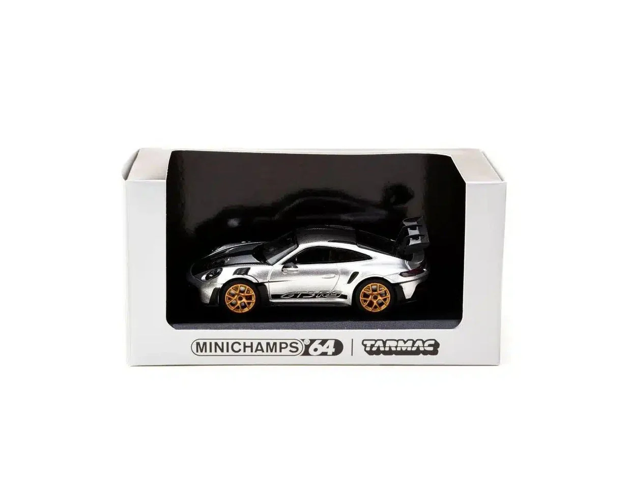 Tarmac Works - Porsche 911 (992) GT3 RS GT Silver Metallic Collab64 Minichamps - Scala 1/64 T64MC-005-SL - Image 3