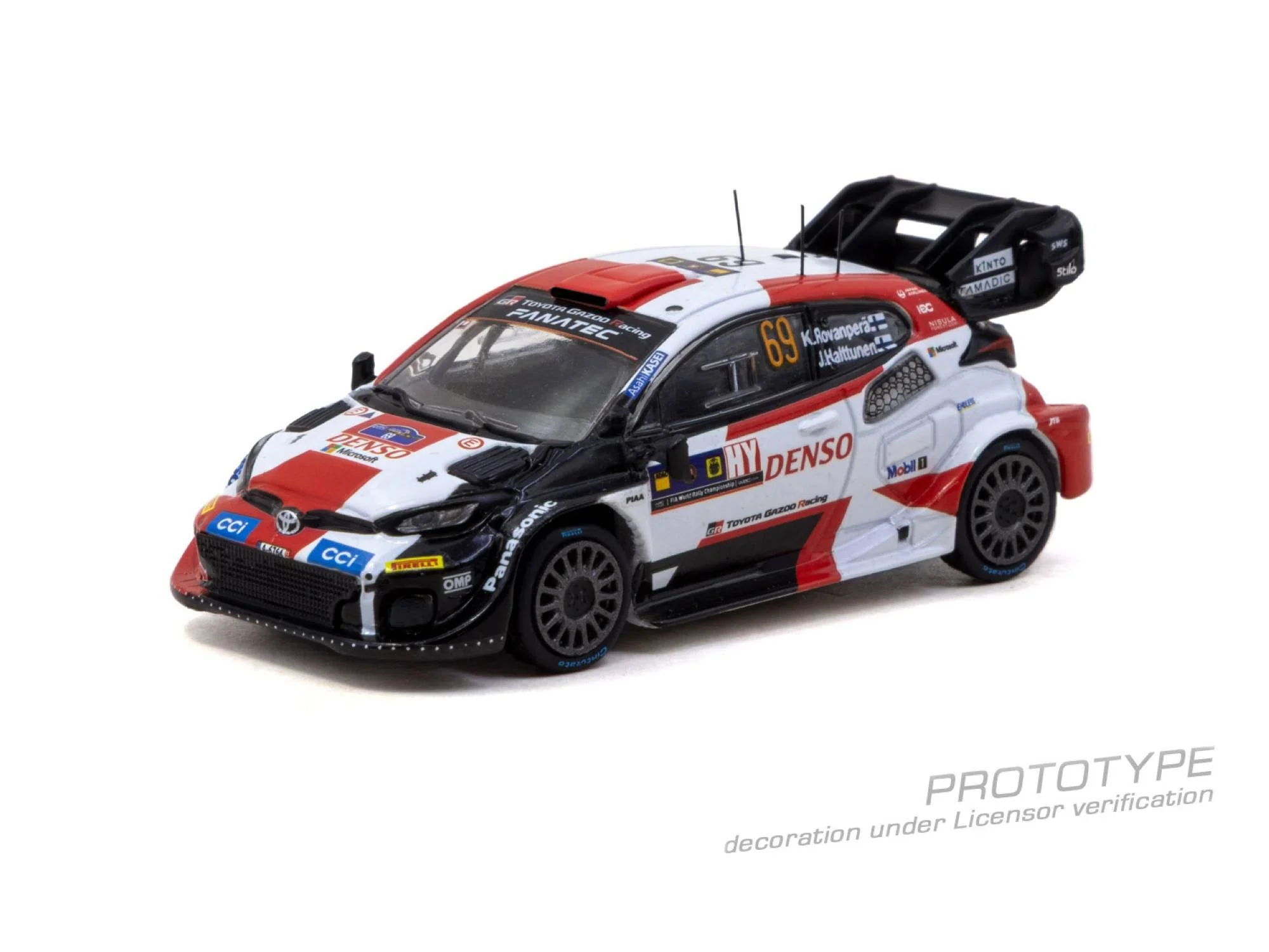 [PRE-ORDER] Tarmac Works - Toyota GR YARIS Rally1 HYBRID KALLE ROVANPERÄ Central European Rally 2023 WRC - HOBBY64 - Scala 1/64 T64-085-23CER69 - Image 2