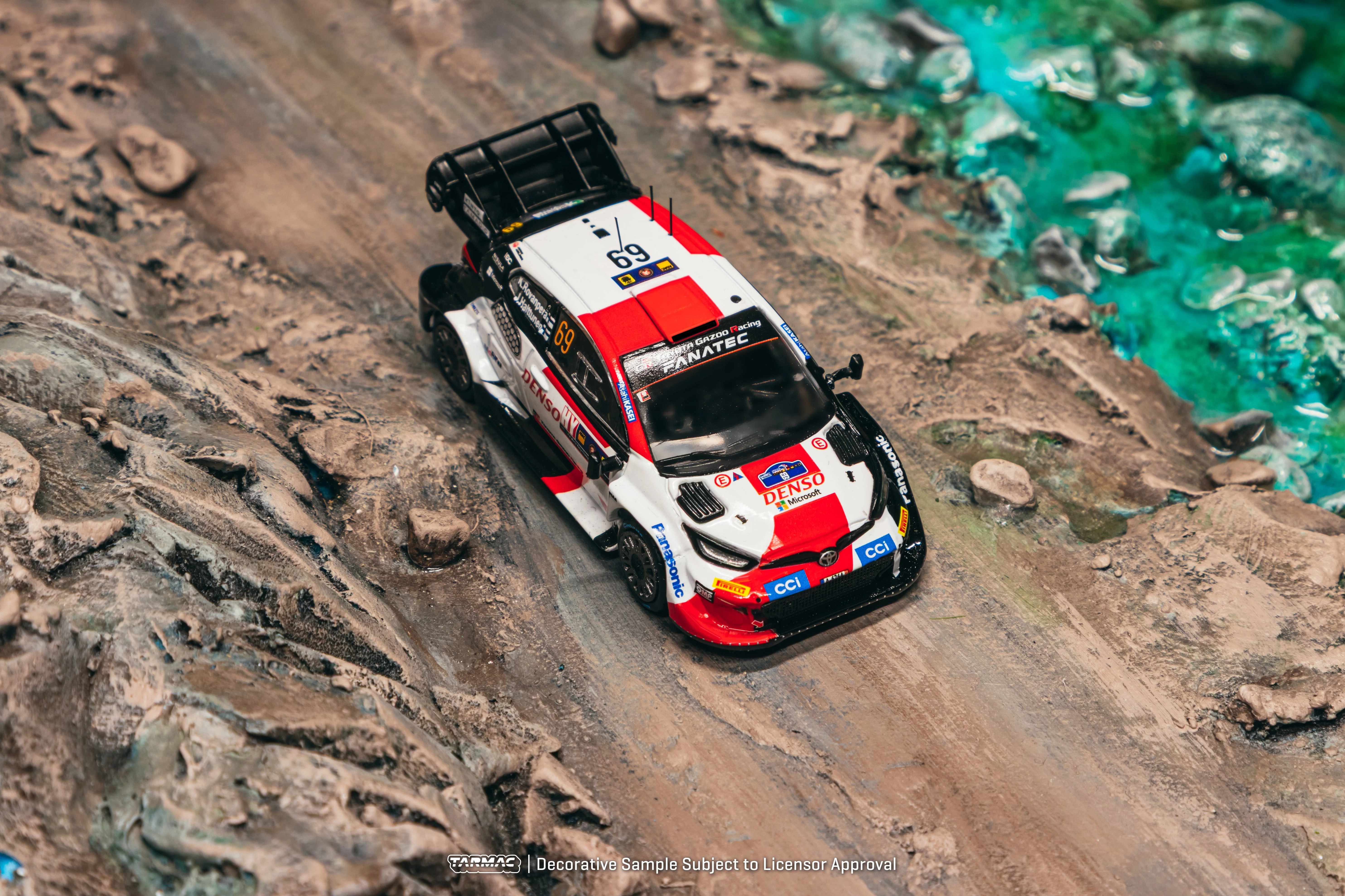 [PRE-ORDER] Tarmac Works - Toyota GR YARIS Rally1 HYBRID KALLE ROVANPERÄ Central European Rally 2023 WRC - HOBBY64 - Scala 1/64 T64-085-23CER69 - Image 5