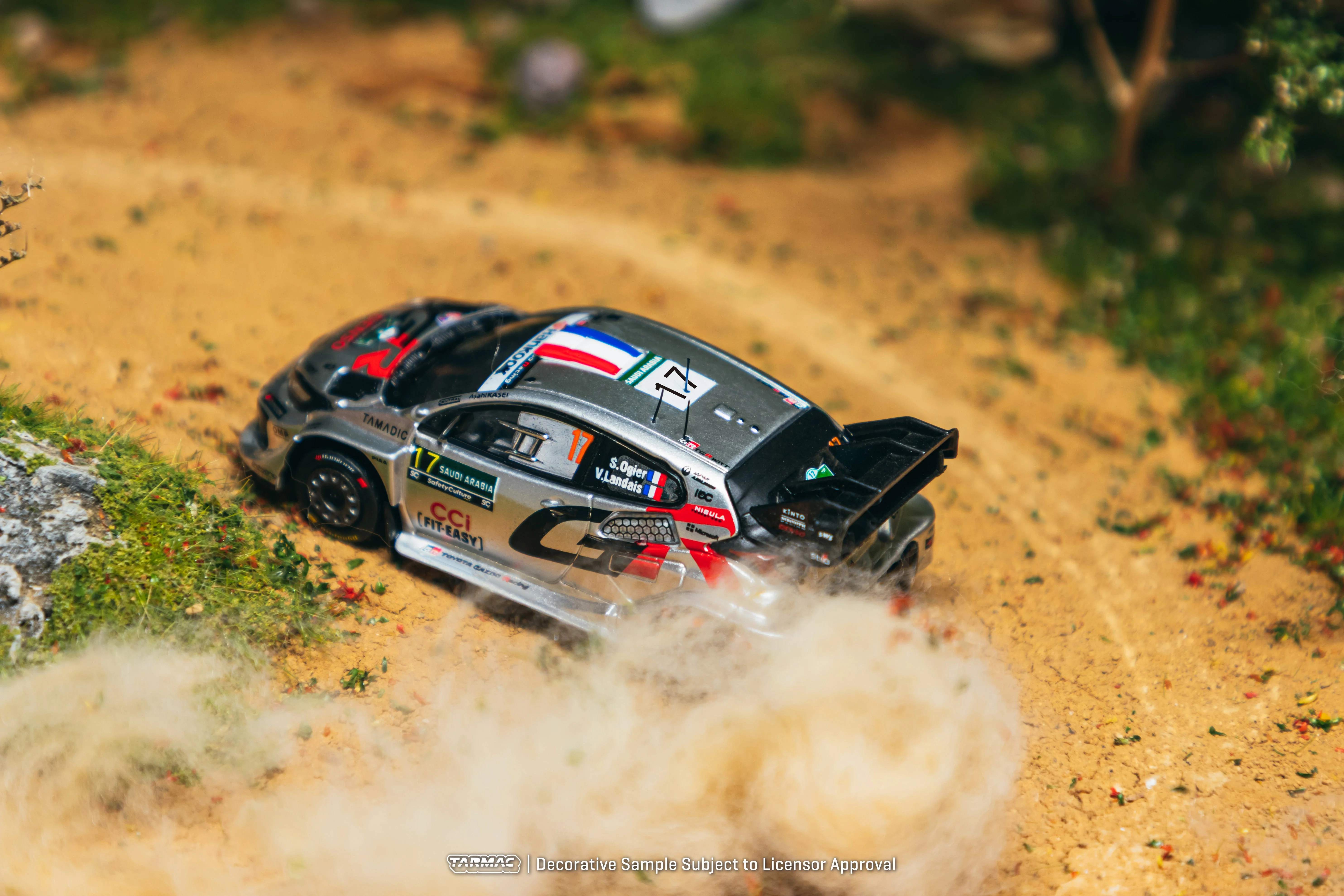 [PRE-ORDER] Tarmac Works - Toyota GR YARIS Rally1 Hybrid Rally Saudi Arabia 2025 WRC - HOBBY64 - Scala 1/64 T64-085-25RSA17 - Image 4