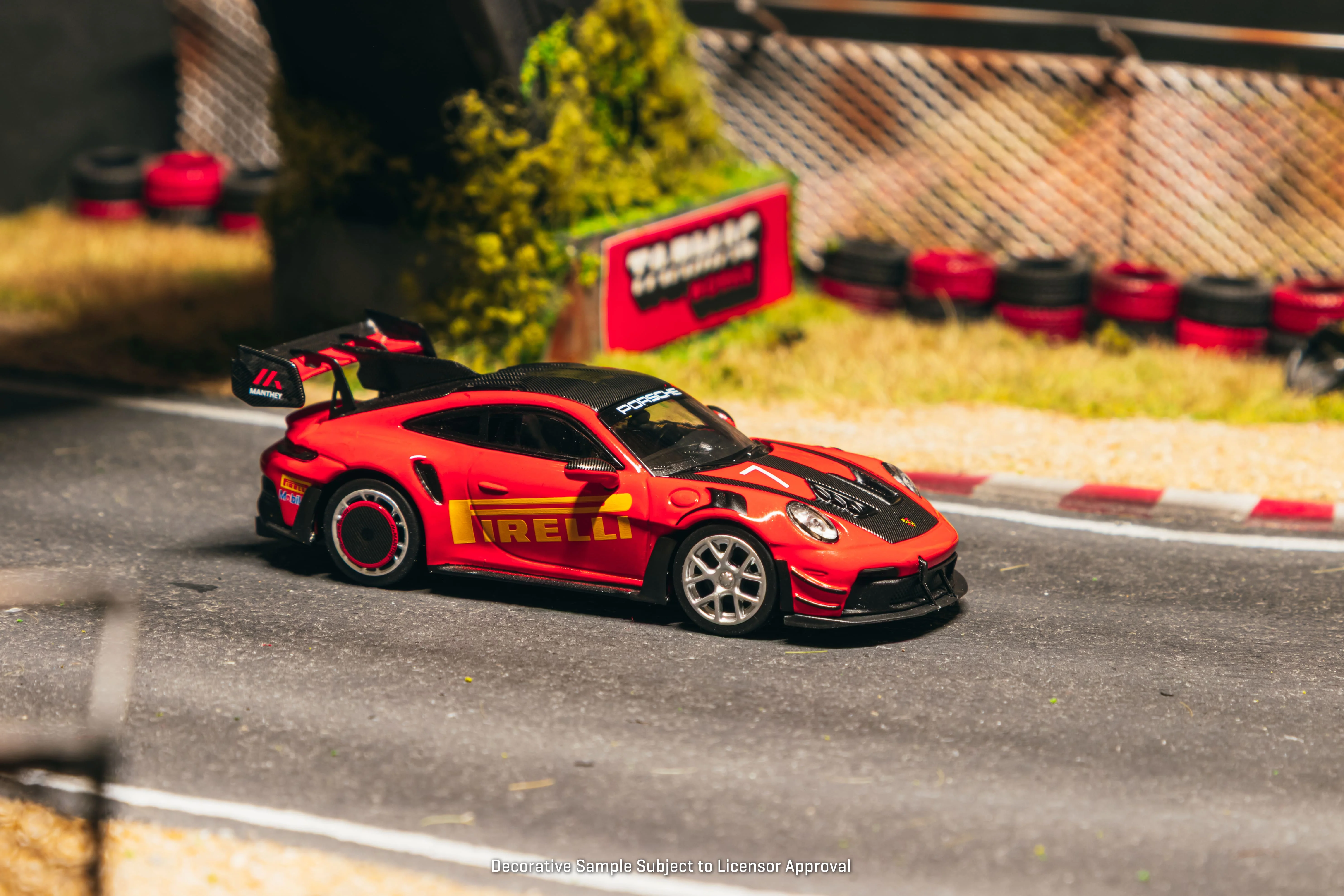 [PRE-ORDER] Tarmac Works x Minichamps - Porsche GT3RS (992.1) MANTHEY RACING Red 2025 - Scala 1/64 T64MC-023-RE - Image 5