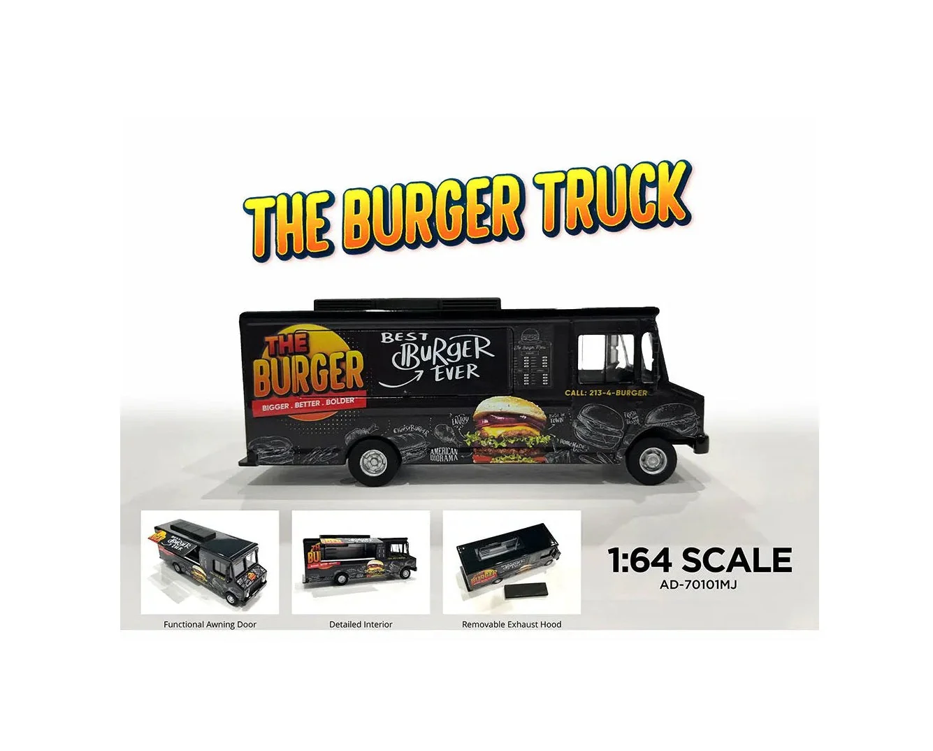 American Diorama - The Burger Truck - MiJo Exclusives - Scala 1/64 AD-70101MJ - Image 2