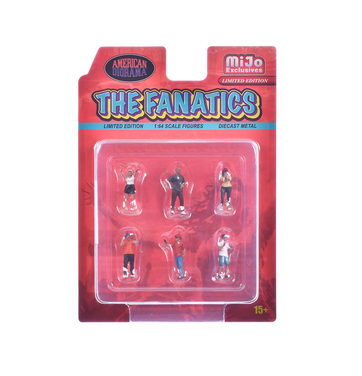 American Diorama - "The Fanatics" Set Figure of 6 Pieces Limited Edition MiJo Exclusives - Scala 1/64 AD-2420MJA - Image 2