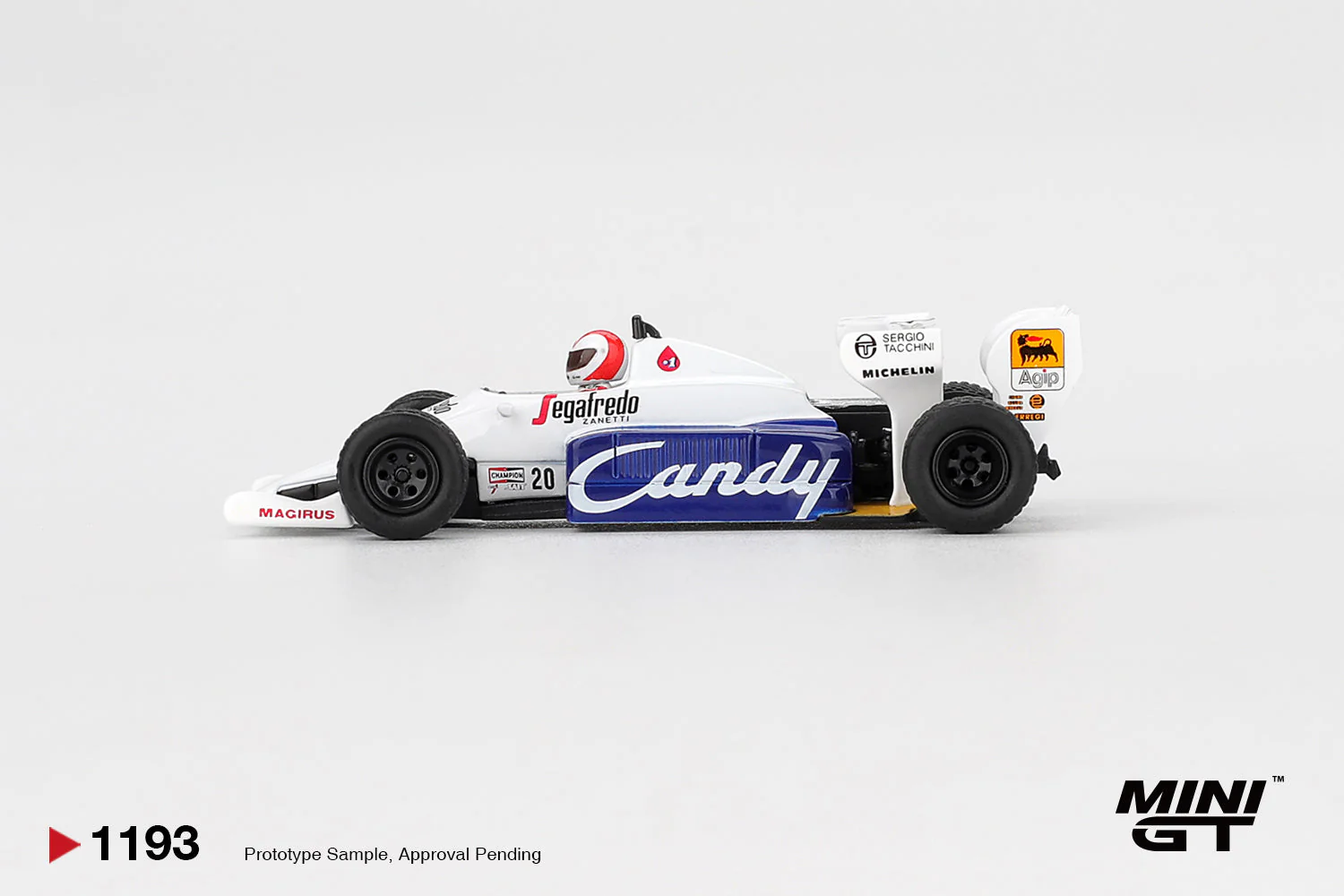 [PRE-ORDER] - Mini GT - Toleman TG184 #20 Johnny Cecotto - 1984 Monaco Grand Prix - Scala 1/64 MGT01193-L - Image 3