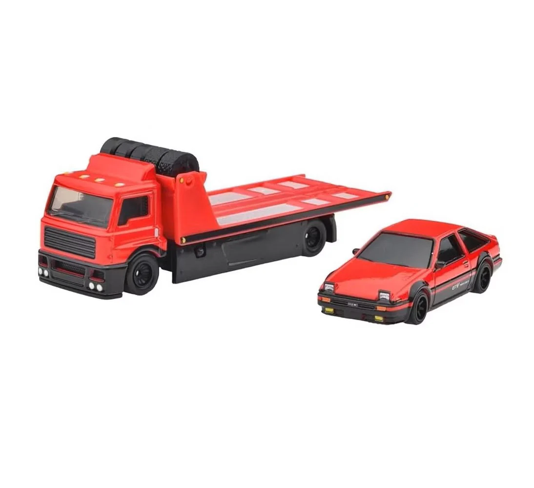 Hot Wheels Premium - Toyota AE86 Sprinter Trueno + Fleet Street - Series Car Culture Team Transport - Hot Wheels Premium - Scala 1/64 - Image 3