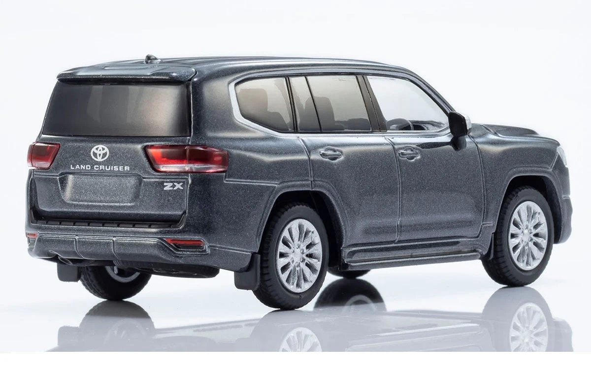 Kyosho - Toyota Land Cruiser 300 Gray Metallic - Mini Car & Book - Scala 1/64 - Image 4