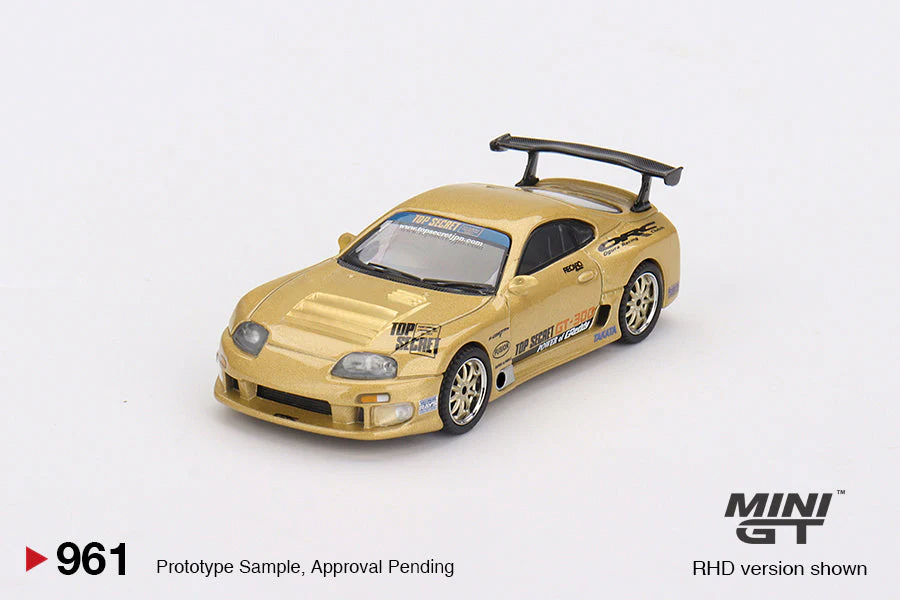 Mini GT - Toyota Supra (A80) Top Secret GT-300 Top Secret Gold - Scala 1/64 MGT00961-R