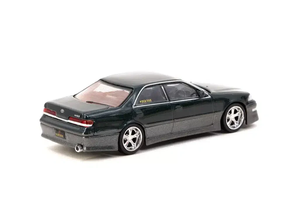 Tarmac Works - VERTEX Toyota Mark II JZX100 Dark Green Metallic - HOBBY64 - Scala 1/64 T64G-024-GR - Image 2