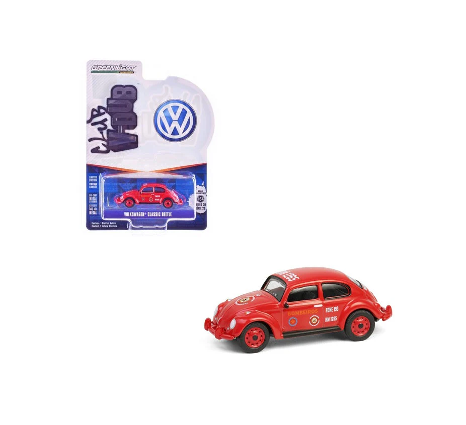 Greenlight Collectibles - Volkswagen Beetle Classic Corpo de Bombeiros - Club V-Dub - Scala 1/64