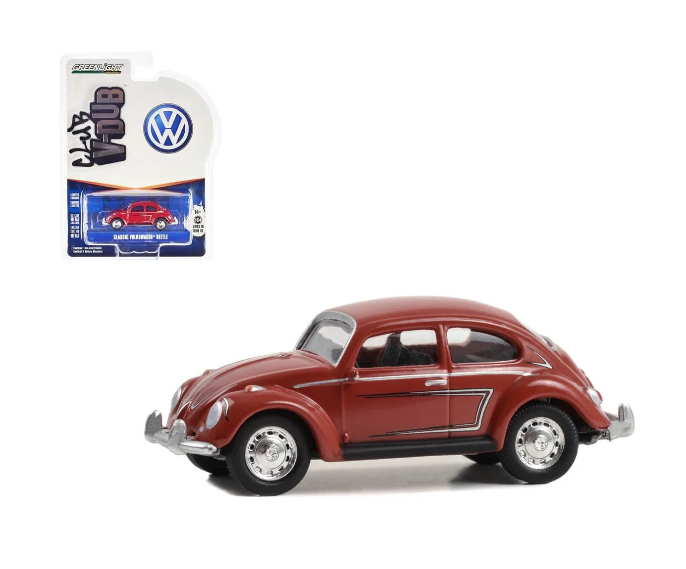 Greenlight - Volkswagen Beetle Classic Red - Club V-Dub - Greenlight - Scala 1/64