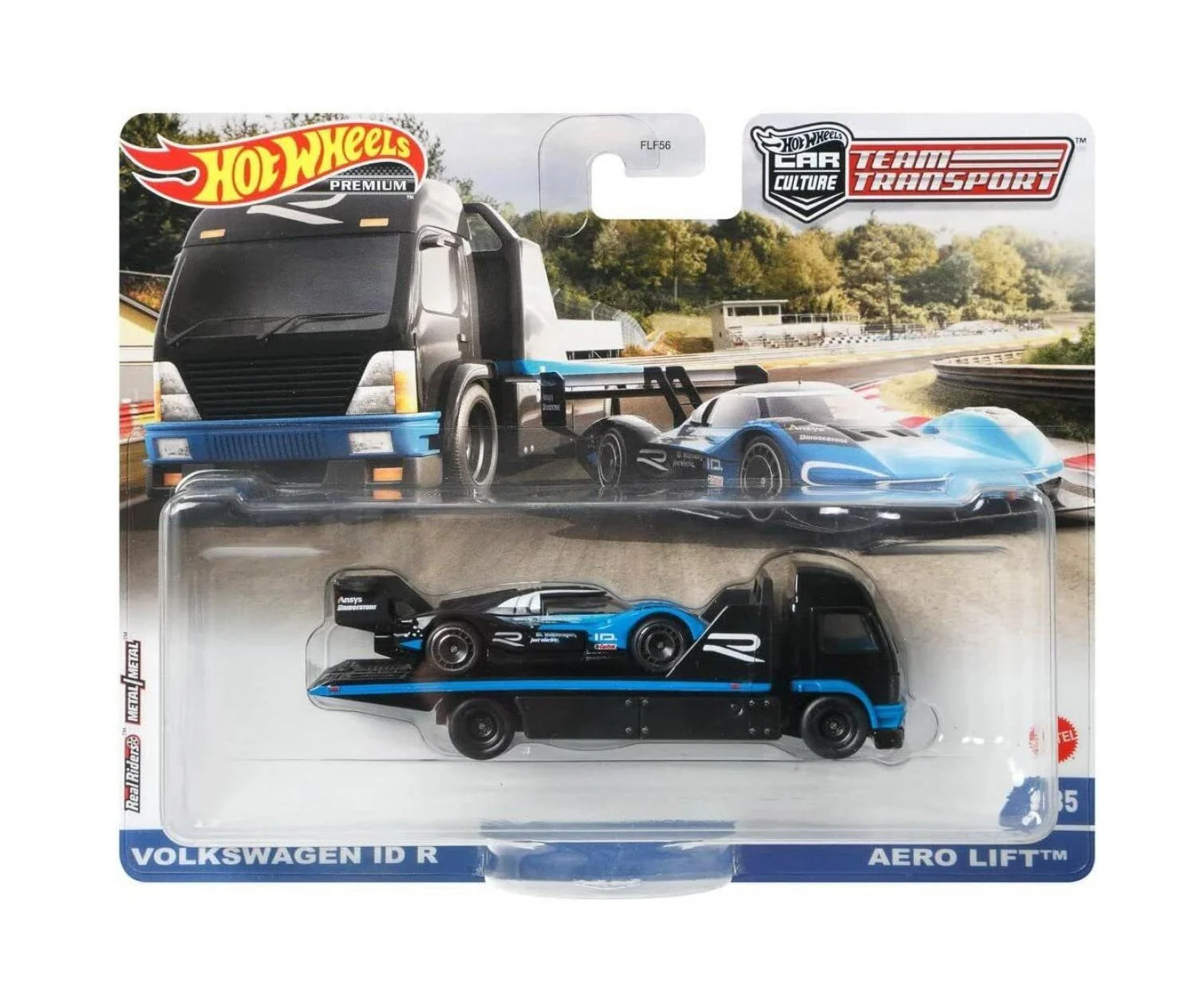 Hot Wheels Premium - Volkswagen ID R and Aero Lift - Series Car Culture Team Transport - Scala 1/64